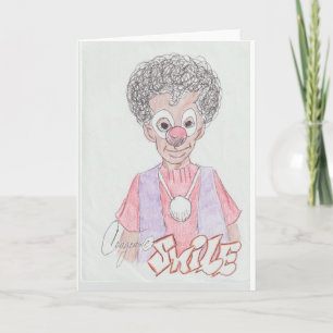 Smile, the Clown greeting card