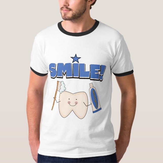 SMILE - Tooth T-shirts and Gifts (Front)