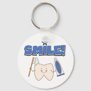 SMILE - Tooth T-shirts and Gifts Key Ring