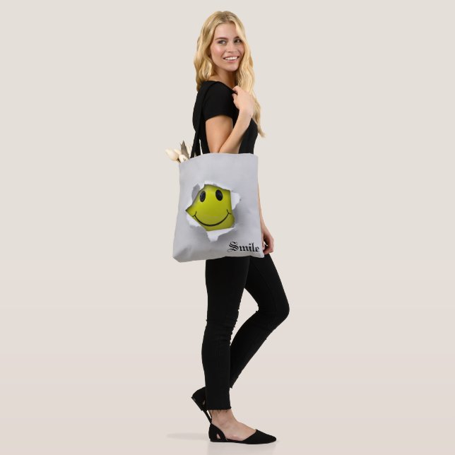 Smile Tote Bag (On Model)