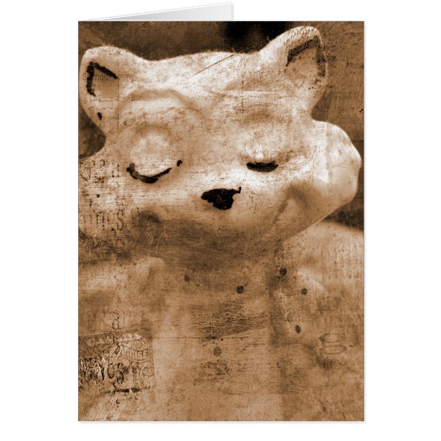 Smile Vintage Kitty All Occasions Greeting Card (Front)