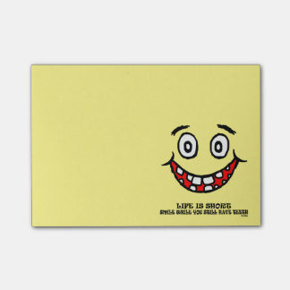 Smile while you still have teeth post-it notes