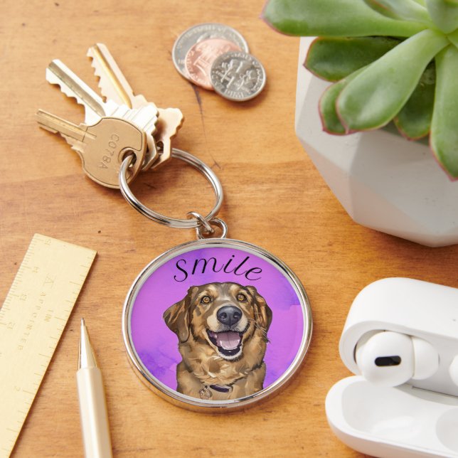 Smile With A Puppy Key Ring (Desk)
