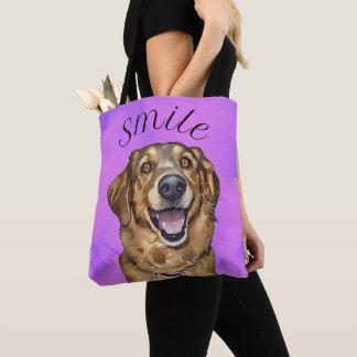 Smile With A Puppy keychain Tote Bag