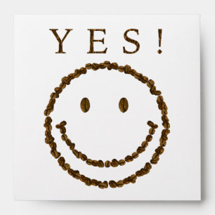 Smile with Coffee Beans Envelope