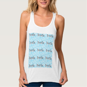 Smile-women's bella flowy racerback tank top