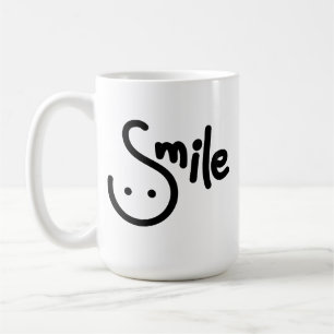 Smile writing coffee mug