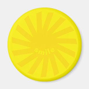 Smile yellow sun bright happy fun cheerful cute magnet