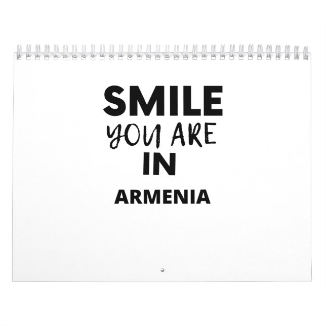 SMILE YOU ARE IN  ARMENIA CALENDAR (Cover)