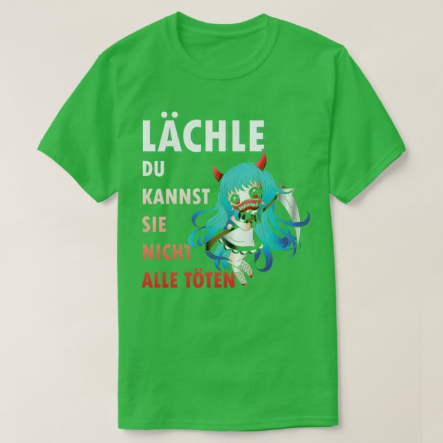 Smile You Cant Kill Them All Girl Reaper  1 T-Shirt (Design Front)