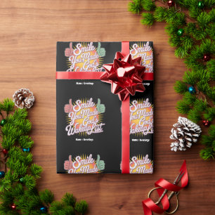Smile! You Made God's Wakeup List Uplifting Design Wrapping Paper