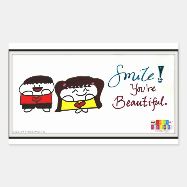 Smile! You're Beautiful Stickers (Front)