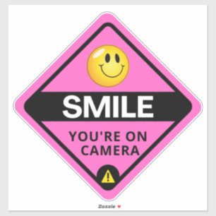 Smile You're On Camera Sign, Video Surveillance  S