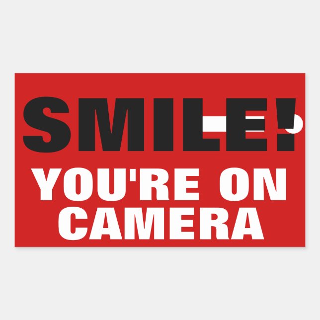 Smile you're on Camera Stickers (Front)