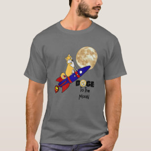 Smilecryptos Fun Shiba Inu On Rocket Dogecoin To T T-Shirt