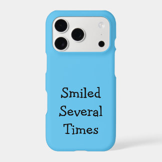 Smiled Several Times Phone Case