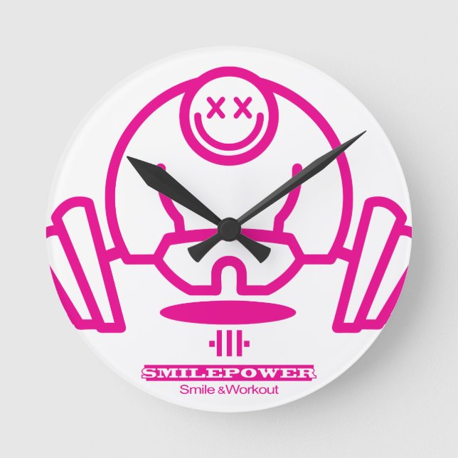 Smilepower Round Clock (Front)
