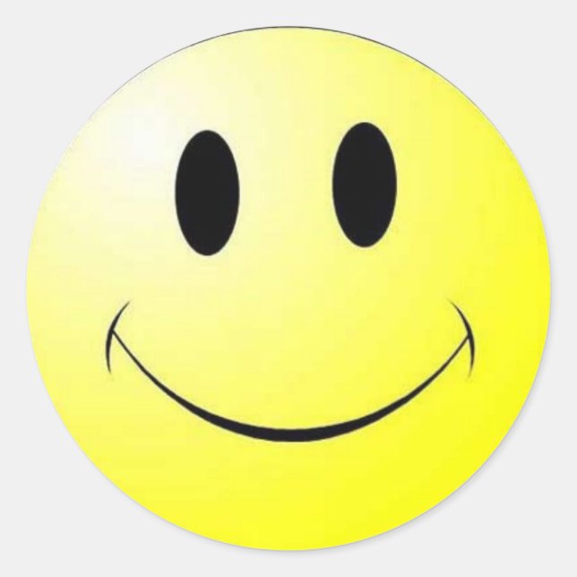 Smiler Classic Round Sticker (Front)