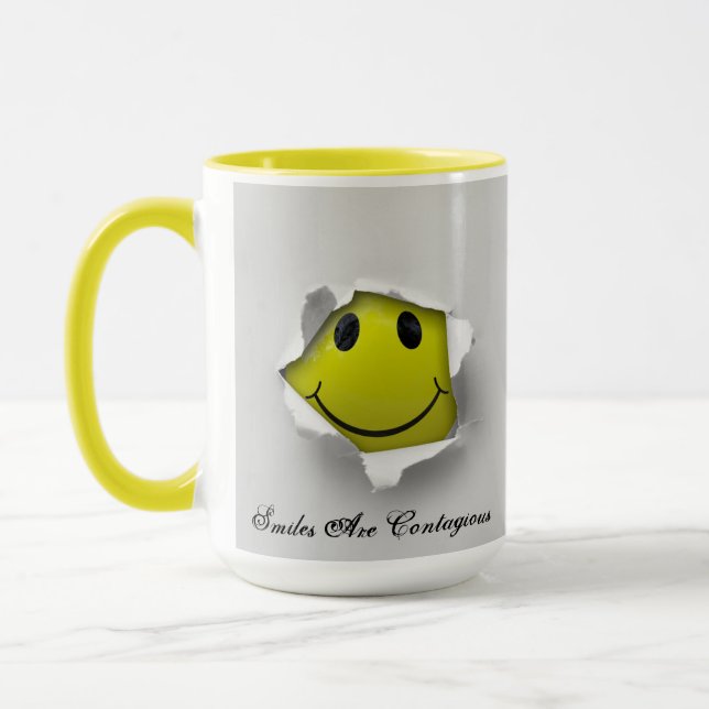 Smiles are Contagious Coffee Mug (Left)
