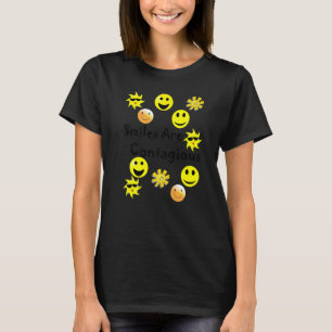 Smiles Are Contagious Multi Smiles T-Shirt