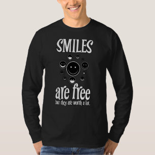 Smiles Are Free Inspiration Positivity Spread Happ T-Shirt
