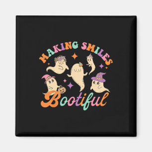 Smiles Bootiful Funny Ghost Dentist Halloween Dent Magnet