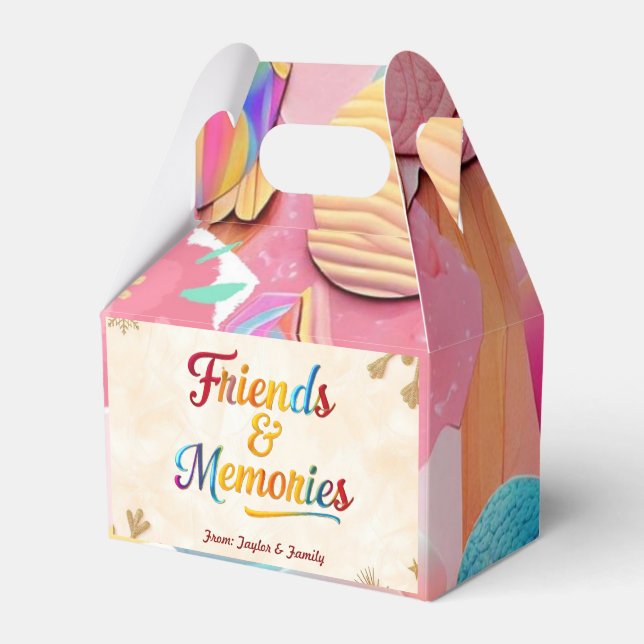 "Smiles That Bind" Favour Box (Front Side)