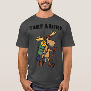 SmilesSports Funny Take a Hike Moose Hiking T-Shirt