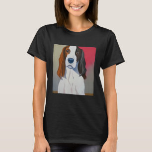 Smileteespets Brittany Spaniel Puppy Dog Art T-Shirt