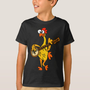 Smileteestank Funny Rubber Chicken Playing Banjo C T-Shirt