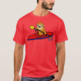 Smiletodaytees Funny Sloth Kayaking  T-Shirt