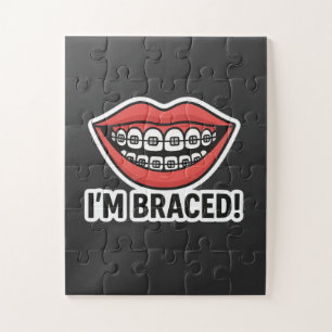 Smiley Braces Fun Sticker – Colourful Lips  Jigsaw Puzzle
