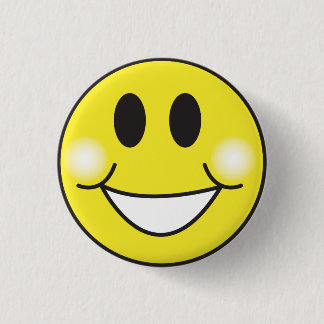 Smiley-Face 3 Cm Round Badge