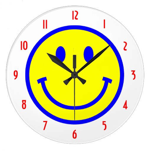 Smiley Face Clock | Zazzle