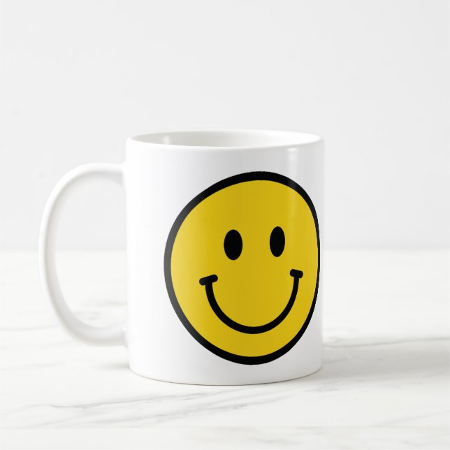 Smiley face gift. Fun emoji  Coffee Mug (Left)