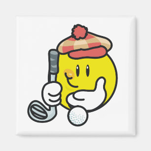 Smiley Face Golf T-shirts and Gifts Magnet