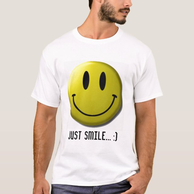 smiley-face, Just smile... :) T-Shirt (Front)