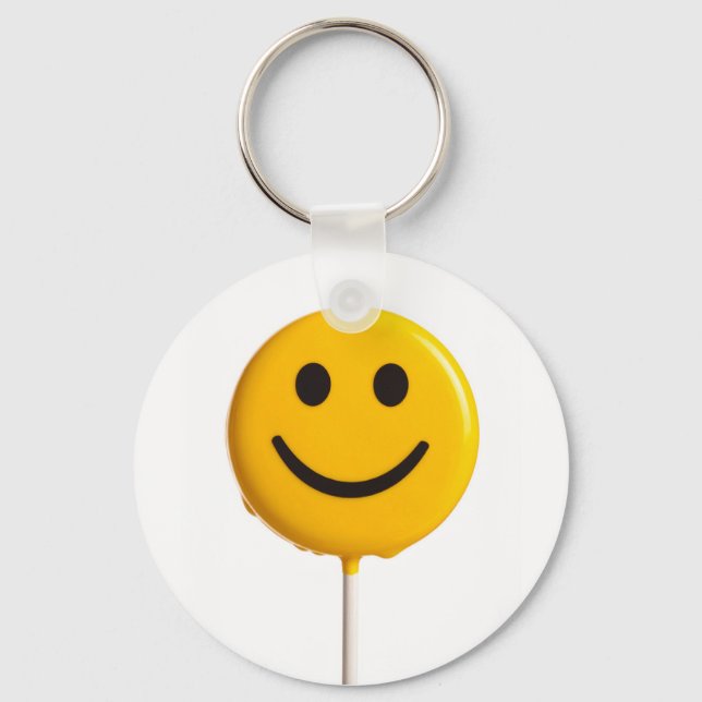 smiley face key ring (Front)