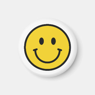 Smiley face magnet. Fun emoji Magnet