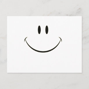 Smiley face postcard