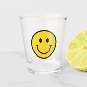Smiley face shot glass. Fun emoji  Glass