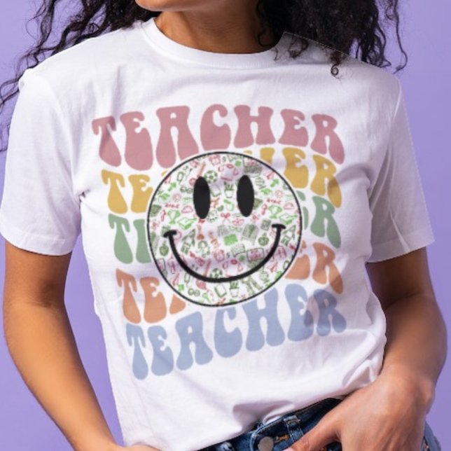 Smiley Face Teacher T-Shirt (Creator Uploaded)