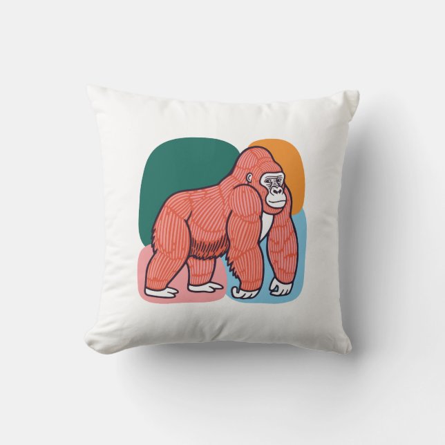 Smiley Gorilla  Cushion (Front)
