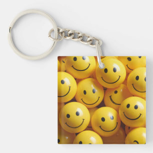 smiley key ring