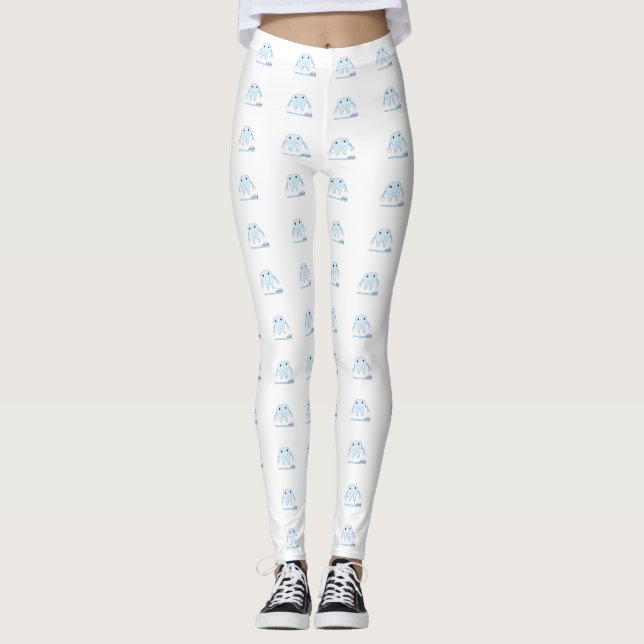 Smiley Teeth and Toothbrushes Leggings (Front)