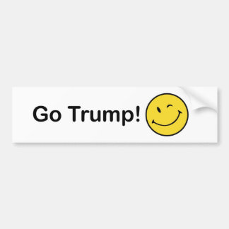 Smiley Trump Bumper Sticker