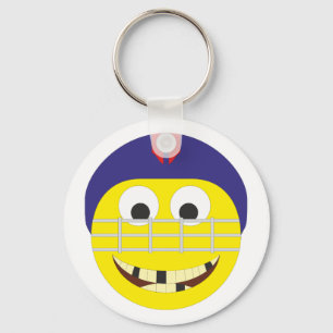 Smilie Eishockeyspieler ice hockey player Key Ring