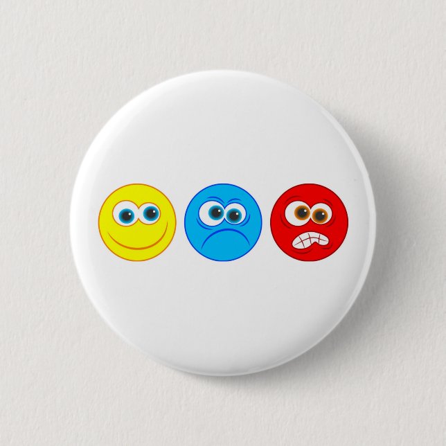 Smilies 6 Cm Round Badge (Front)