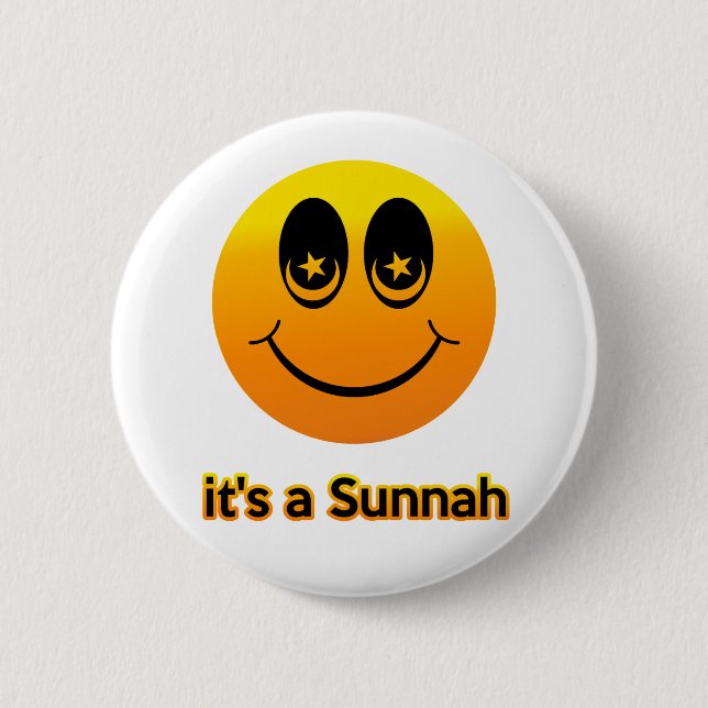 Smiling 6 Cm Round Badge (Front)