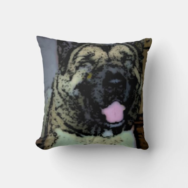 Smiling Akita Cushion (Front)